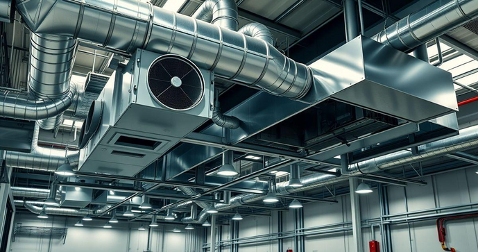 Sistema de ventilação e exaustão industrial para ambientes seguros e saudáveis Sistema de ventilação e exaustão industrial para ambientes seguros e saudáveis