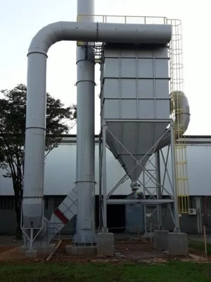 Sistema de ventilação e exaustão industrial